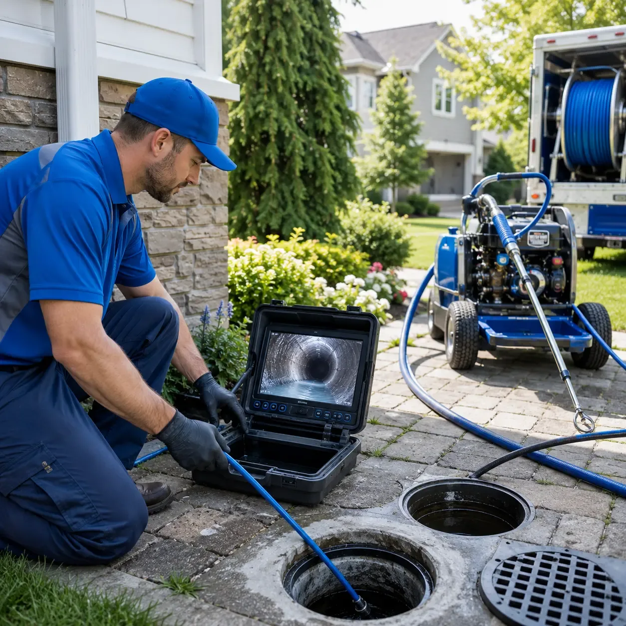 Outdoor drain cleaning professionals serving Asbury, WV