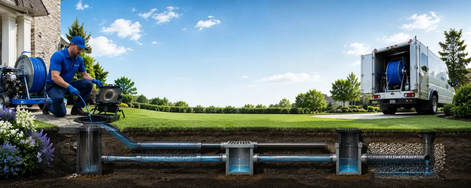 Outdoor drain cleaning information for Asbury, WV